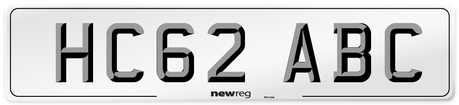 HC62 ABC Number Plate from New Reg